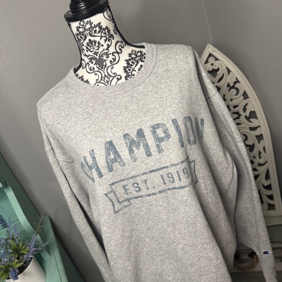 VINTAGE Champion Graphic Crewneck Sweatshirt Size XL Lounge Athleisure - Picture 2 of 9